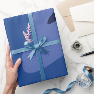 Papel De Presente Esfregões Escuros Indigo Escuro