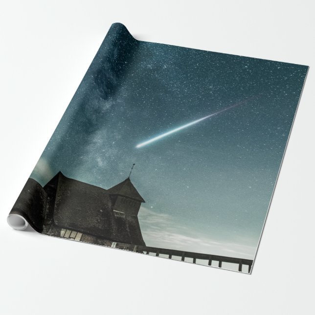 Papel De Presente Espaço bonito (Desenrolado)