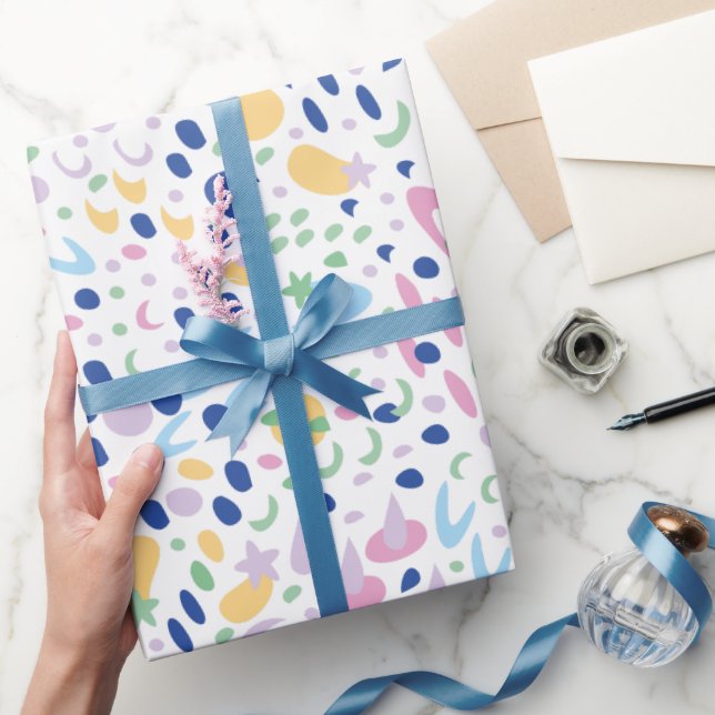 Papel De Presente Espaço subaquático. (Presentear)