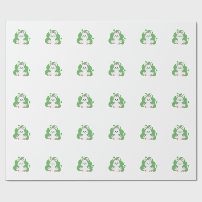 Papel De Presente Espalho do coelho da caricatura (Aberto)