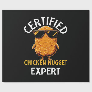 Papel De Presente Especialista Certificado em Nuggets de Frango