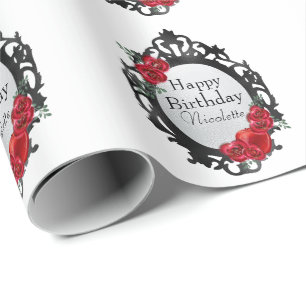 Papel De Presente Espelho e Maçã Branca de Neve