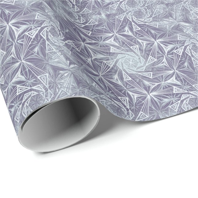 Papel De Presente Espirais de Triângulos (Ponta do rolo)