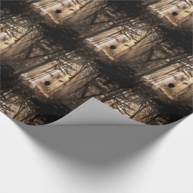 Papel De Presente Espírito do lobo nas madeiras (Ponta)