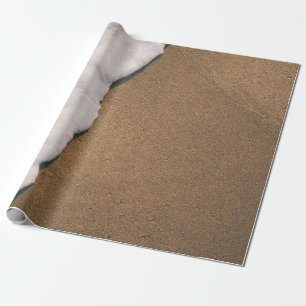 Papel De Presente Espuma marinha na areia