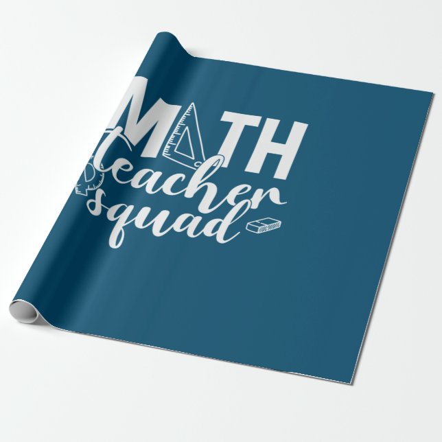 Papel De Presente Esquadrão de Professores de Matemática (Desenrolado)