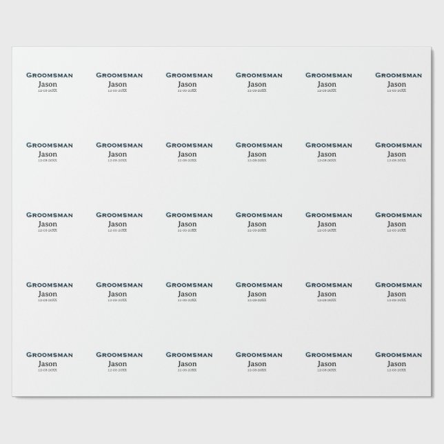 Papel De Presente Esquadrão do noivo padrinho despedida de solteira  (Aberto)
