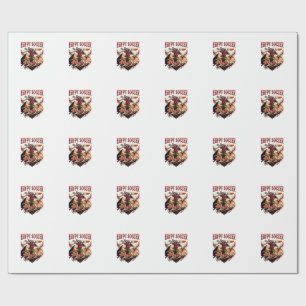 Papel De Presente Esqueleto do Futebol do Egito Nações Atacante Espo