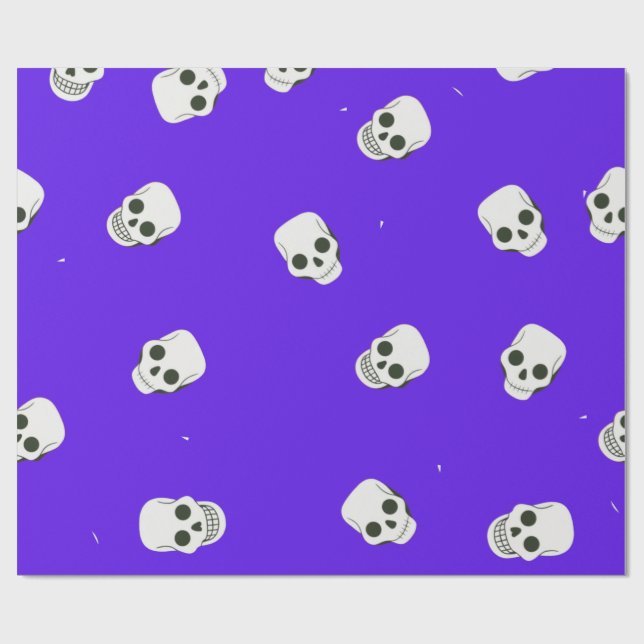 Papel De Presente Esqueletos Whimsic, Esqueletos de Halloween, Esque (Aberto)