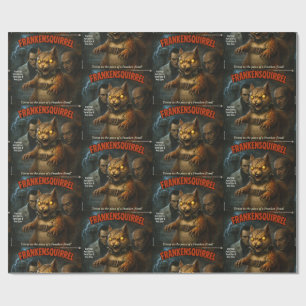 Papel De Presente Esquilo de Frankenstein