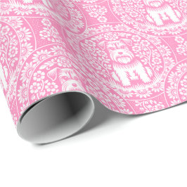 Papel De Presente Esqunauzer Cujo Cubo ou outra Cor Personalizada Te