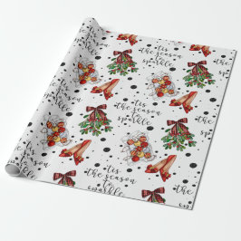 Papel De Presente Esta É A Época Para O Natal Dos Calçados