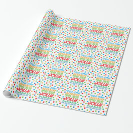 Papel De Presente Esta é a época para ser um belo plástico de Natal