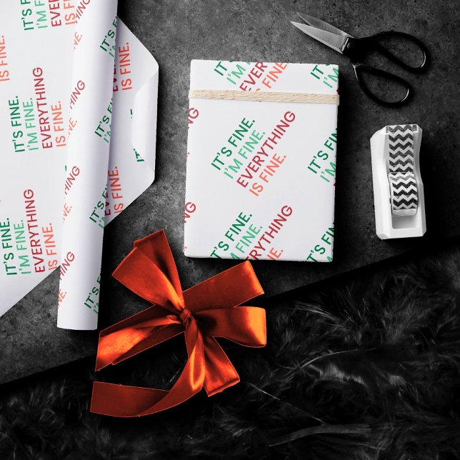 Papel De Presente Está tudo bem | Citação Sarcástica Diária (Criador carregado)