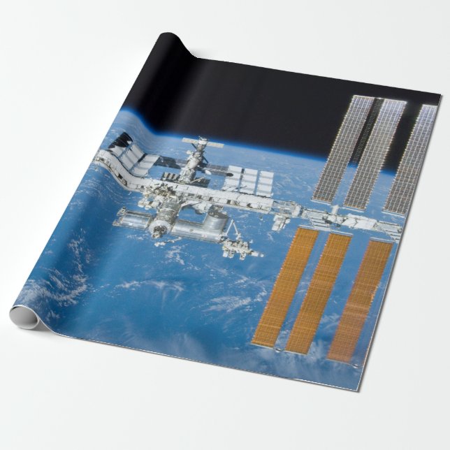 Papel De Presente Estação Espacial Internacional ISS (Desenrolado)