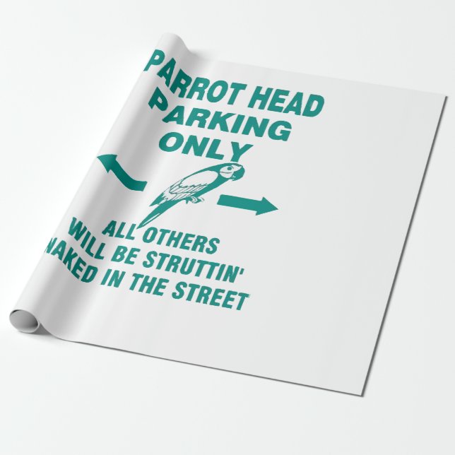 Papel De Presente Estacionar apenas (Desenrolado)