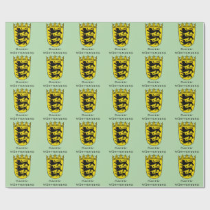 Papel De Presente Estado de Baden-Württemberg Grande Brasão de Armas