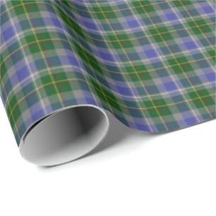 Papel De Presente Estado de Tartan de Connecticut