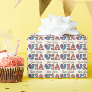PAPEL DE PRESENTE ESTADOS UNIDOS DEUS ABENÇOE DOS EUA