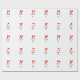 Papel De Presente Estamos engajados a adicionar a letra vermelha arc