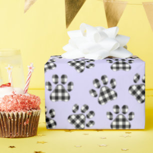 Papel De Presente Estampas De Xadrez De Buffalo Em Roxo