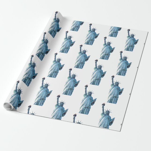 Papel De Presente Estátua da Liberdade Nova York (Desenrolado)