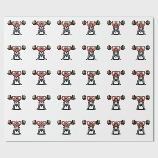 Papel De Presente Estegossauro de Punk Rock Tocando Violão (Aberto)