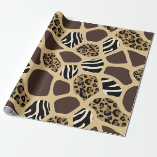 Papel De Presente Estilo Africano Papel de Moldagem "Safari" Impress