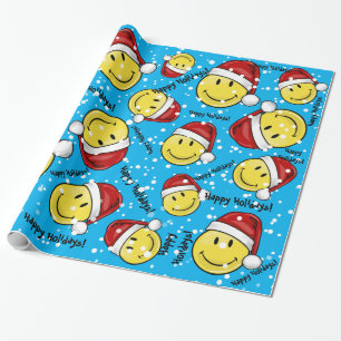 Papel De Presente Estilo clássico do feriado da cara