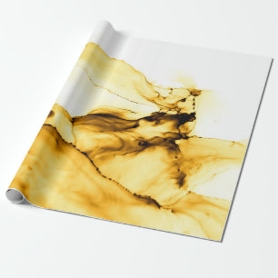 Papel De Presente Estilo de Tinta Japonês com Álcool Brilhante. Be