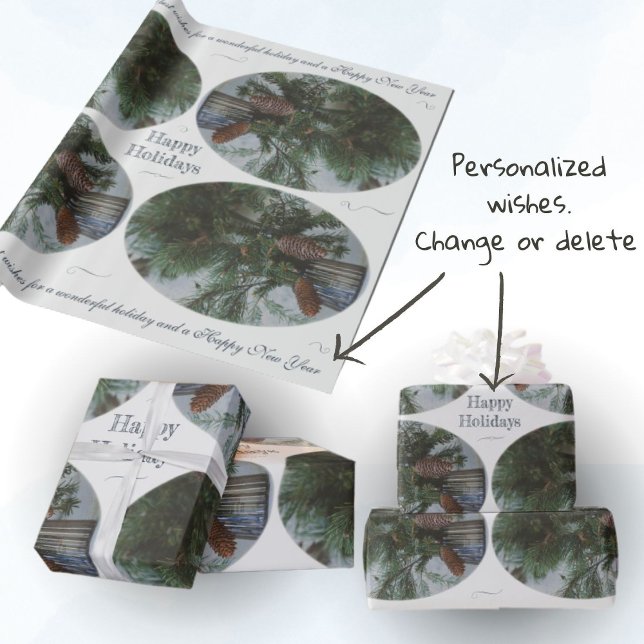 Papel De Presente Estilo de vindima de natal (Criador carregado)