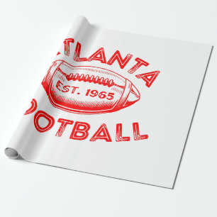 Papel De Presente Estilo de Vintage de Futebol Atlanta