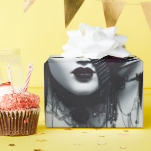 Papel De Presente Estilo Gótico Tiara Art-Fierce e Design de Proteçã