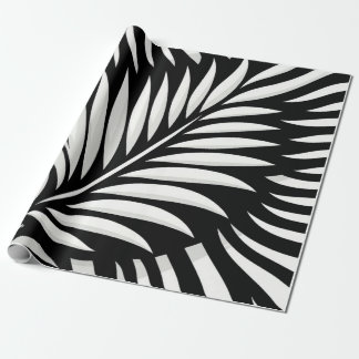 Papel De Presente Estilo Leaf Zebra Stripes
