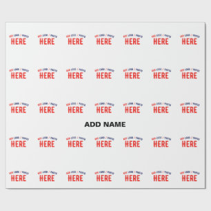 PAPEL DE PRESENTE ESTILO MODERNO PERSONALIZÁVEL BRANCO VERIFICADO MA