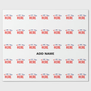 PAPEL DE PRESENTE ESTILO MODERNO PERSONALIZÁVEL BRANCO VERIFICADO MA