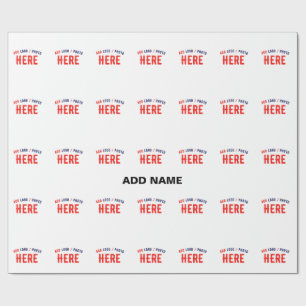 PAPEL DE PRESENTE ESTILO MODERNO PERSONALIZÁVEL BRANCO VERIFICADO MA