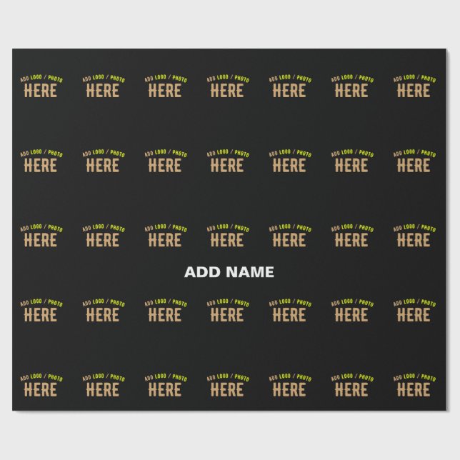 PAPEL DE PRESENTE ESTILO MODERNO PERSONALIZÁVEL PRETO VERIFICADO MAR (Aberto)