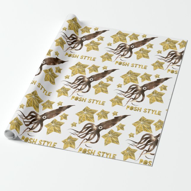 Papel De Presente estilo posh (Desenrolado)