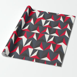 Papel De Presente Estilo retroativo e Vintage com forma geométrica,