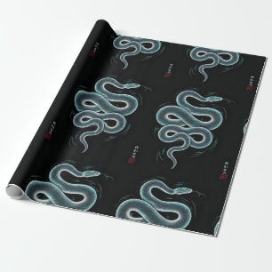 Papel De Presente estilo ukiyo e cobra art