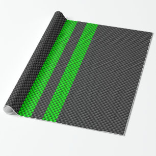 Papel De Presente Estilos de Corrida de Estilo de Fibra Verde de Des