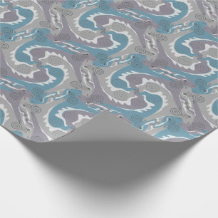 Papel De Presente Estímulo Tesselação de Hares Swirling 3 Moldage