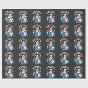 Papel De Presente Estou na lista de Papais noeis para roubar Pe do H