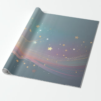 Papel De Presente Estrela Abstaract