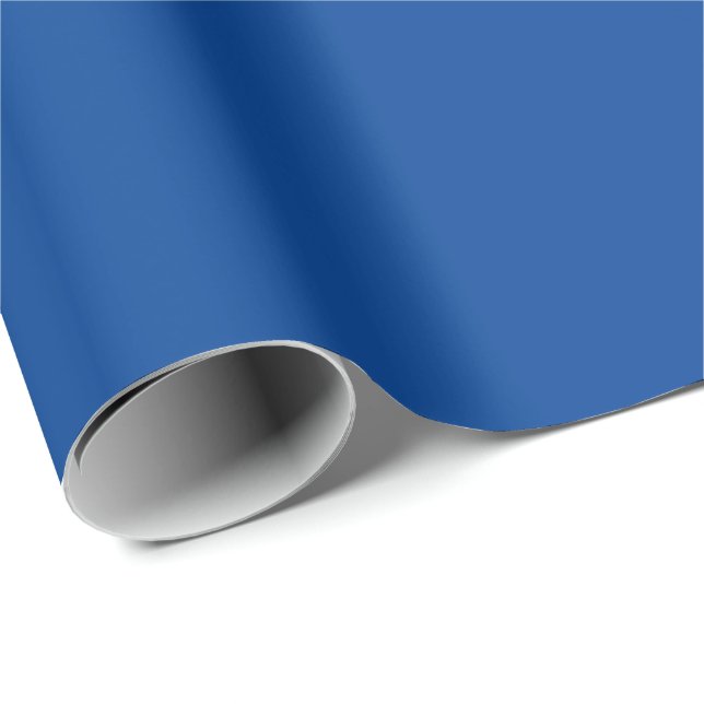 Papel De Presente Estrela branca azul moderna de David, elegante (Ponta do rolo)