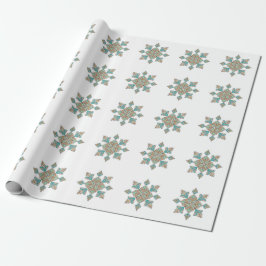 Papel De Presente Estrela de Bordado Marroquino
