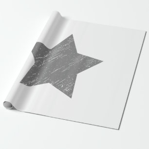 Papel De Presente Estrela de Cinza Distante