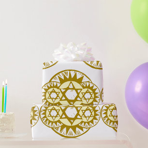 Papel De Presente Estrela de Davi