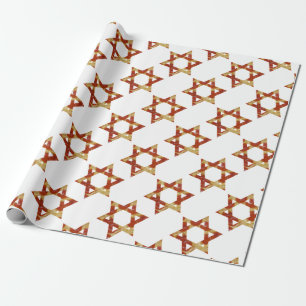 Papel De Presente estrela de pizza de david
